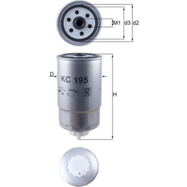 MAHLE Kraftstofffilter | KC 195