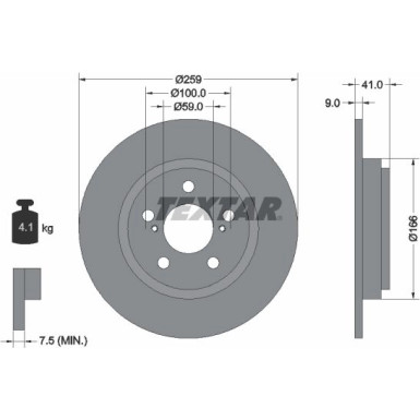 Bremsscheibe Toyota T. Urban Cruiser 09 | 92199800