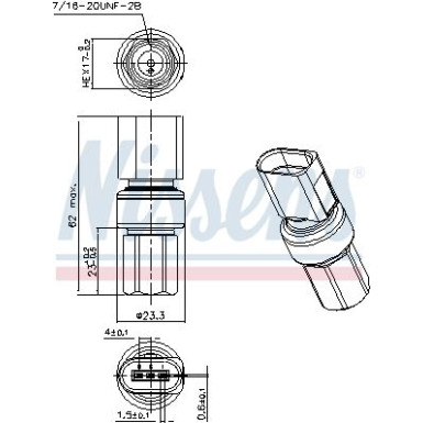 NISSENS Druckschalter, Klimaanlage 301098 FIRST FIT