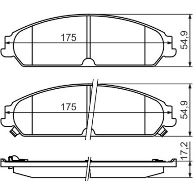 Bremsklötze | CHRYSLER,DODGE | 0 986 494 483 Bremsklötze | CHRYSLER,DODGE | 0 986 494 483