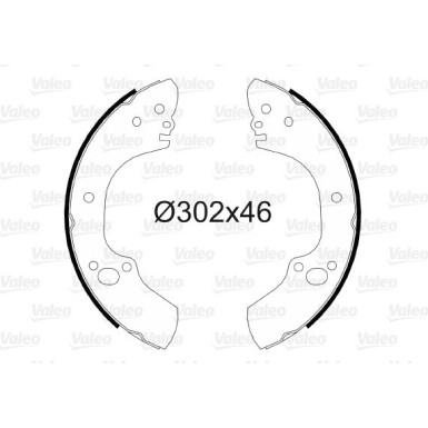 VALEO Bremsbacken 564101 VALEO Bremsbacken 564101