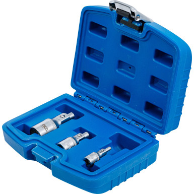 BGS Verlängerungs-Satz mit Magnethalter | 6,3 mm (1/4"""") / 10 mm (3/8"""") / 12,5 mm (1/2"""") | 3-tlg | 198