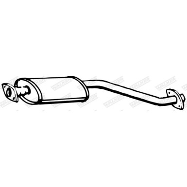 WALKER Mittelschalldämpfer 15695