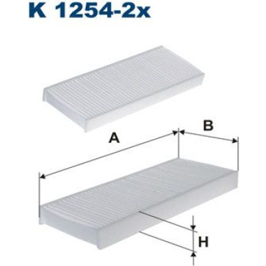 FILTRON Filter, Innenraumluft K 1254-2x