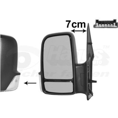 Außenspiegel VW Crafter konvexmit Blinker->3,5t OE 2E1857501Q HAGUS 5862807