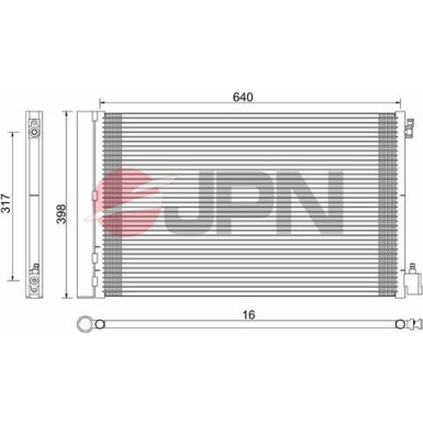 JPN Kondensator, Klimaanlage 60C9120-JPN JPN Kondensator, Klimaanlage 60C9120-JPN