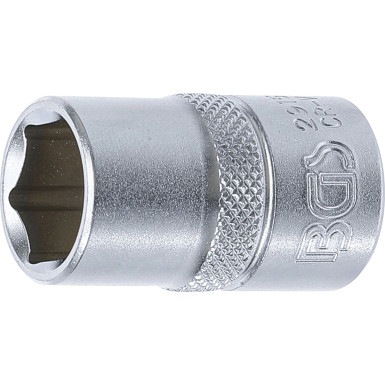 BGS Steckschlüssel-Einsatz Sechskant | Antrieb Innenvierkant 12,5 mm (1/2"""") | SW 15 mm | 2915