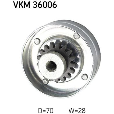 Umlenkrolle Multi-V | RENAULT | VKM 36006