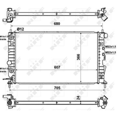 NRF Motorkühler NRF Motorkühler