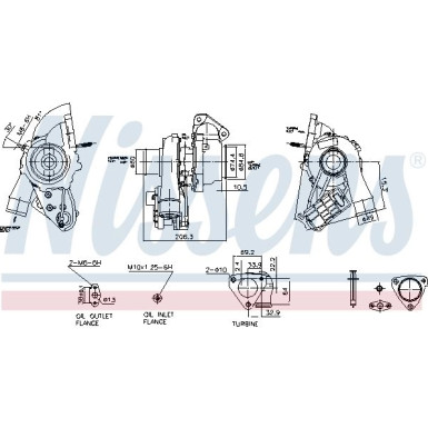 Nissens Turbo CITROEN Jumper,PEUGEOT 06 FACTORY NEW 93284