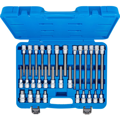 BGS Bit-Einsatz-Satz | Antrieb Innenvierkant 12,5 mm (1/2"""") | Innensechskant | 30-tlg | 5181