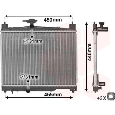 VAN WEZEL Kühler, Motorkühlung 53002251