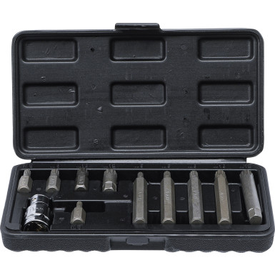BGS Bit-Satz Antrieb Außensechskant 10 mm (3/8 ) Innenvielzahn (für XZN) 11-tlg BGS Do it yourself 5030