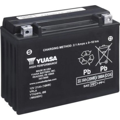 Yuasa HP MF VRLA Batt. COMBIPACK | offen, mit Säurepaket | YTX24HL-BS