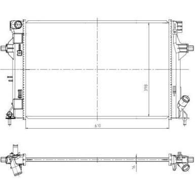 Kühler, Motorkühlung | 550035 Kühler, Motorkühlung | 550035