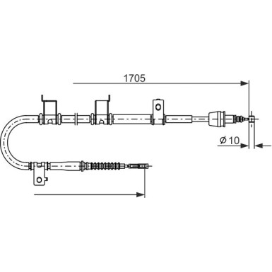 Handbremsseil | HYUNDAI i30 07-12 | 1987482908