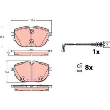 Bremsklötze VA | VW T6 15 | GDB2412
