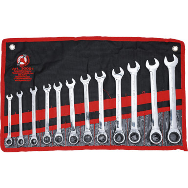 BGS Ratschenring-Maulschlüssel-Satz SW 8 - 19 mm 12-tlg BGS Do it yourself 30001