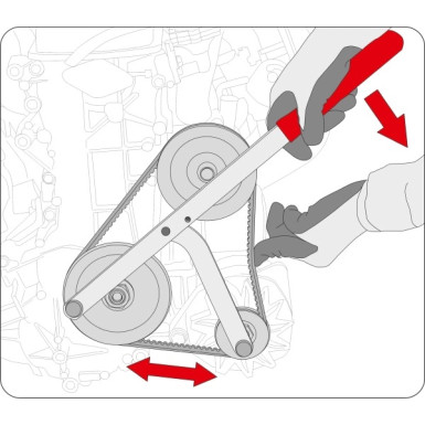 YT-0627 Keilriemenspanner