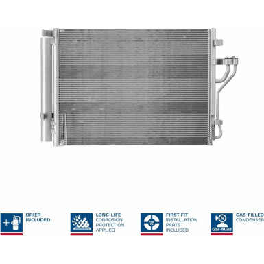 Kondensator PKW HYUNDAI IX35,KIA Sportage 10 FIRST FIT 940353