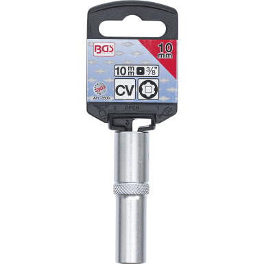 BGS Steckschlüssel-Einsatz Super Lock, tief | Antrieb Innenvierkant 10 mm (3/8"""") | SW 10 mm | 2600