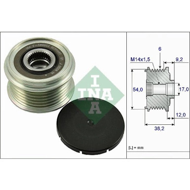 Generatorfreilauf | HYUNDAI,KIA,LANDROVER,JAGUAR | 535 0263 10