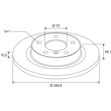 VALEO Bremsscheibe 672569 COATED