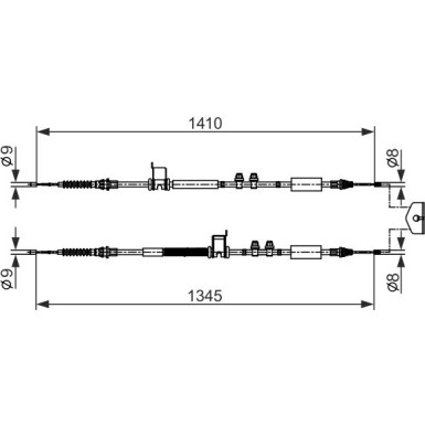 1 987 482 560 Seilzug, Feststellbremse