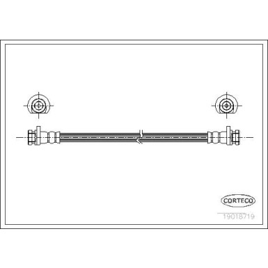 CORTECO Bremsschlauch | 19018719