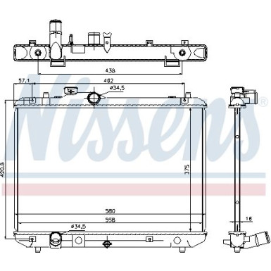 Wasserkühler PKW | SUZUKI SWIFT 1,3-1,5 05 | 69400