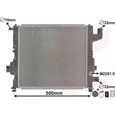 VAN WEZEL Kühler, Motorkühlung 43002262