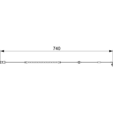 1 987 474 587 Warnkontakt, Bremsbelagverschleiß 1 987 474 587 Warnkontakt, Bremsbelagverschleiß
