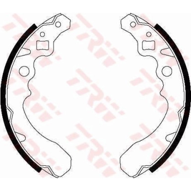 87 461 008 Bremsbacken | DAIHATSU Cuore,Move,Sirion 89 | GS8282