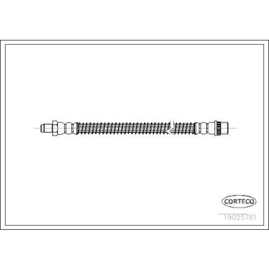CORTECO Bremsschlauch | 19025761