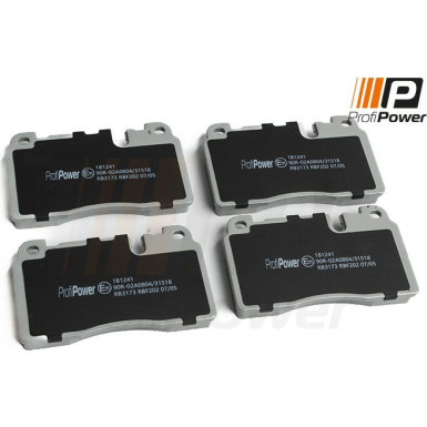 PROFIPOWER Bremsbelagsatz, Scheibenbremse 1B1241