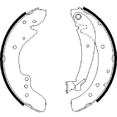 0 986 487 521 Bremsbackensatz 0 986 487 521 Bremsbackensatz