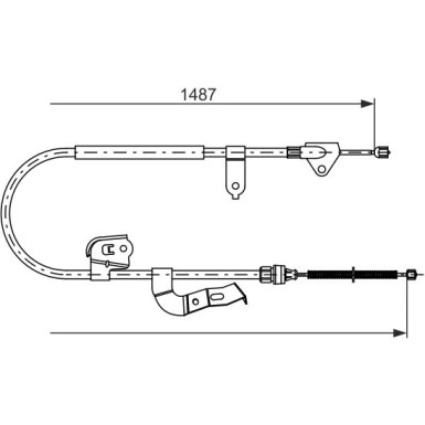 1 987 477 952 Seilzug, Feststellbremse 1 987 477 952 Seilzug, Feststellbremse