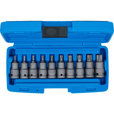BGS Kraft-Bit-Einsatz-Satz | Antrieb Innenvierkant 12,5 mm (1/2"""") | T-Profil (für Torx) T20 - T70 | 10-tlg | 5097
