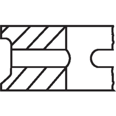 MAHLE Kolbenringsatz | 014 53 N0