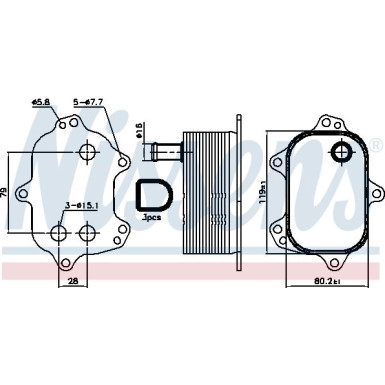 Ölkühler PKW Audi A4 07 FIRST FIT 90960