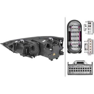 SCHEINWERFER R HELLA | AUDI A1 10-18 | 1EL 354 838-061 SCHEINWERFER R HELLA | AUDI A1 10-18 | 1EL 354 838-061