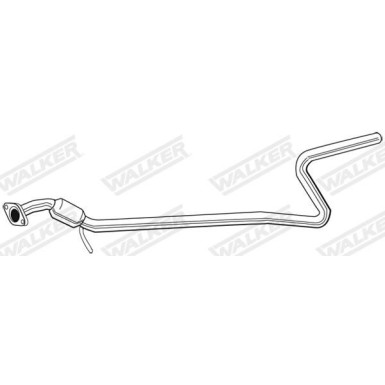 67 / Auspuffrohr Mitte | FORD Fiesta V 1.4 55KW 03.02 | 7118