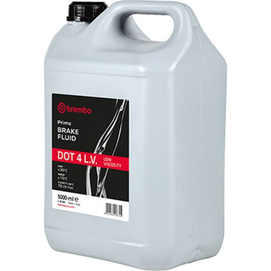 Brembo Bremsflüssigkeit DOT 4 Low Viscosity 5l | L 04 250