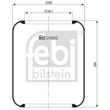 FEBI BILSTEIN Luftfeder | 20662