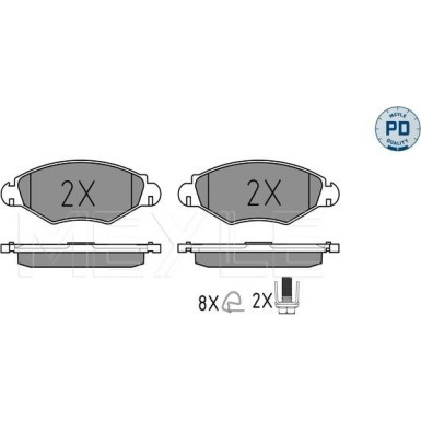 Bremsbelagsatz Peugeot S. 206/306 99 | 025 235 9718/PD