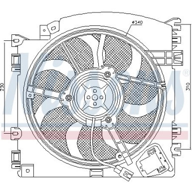 Kühlerlüfter PKW | RENAULT MODUS 04 | 85598