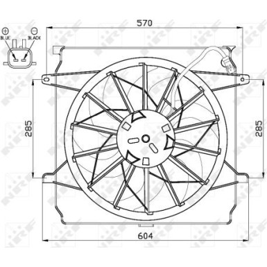 NRF Kühlerlüfter 47529