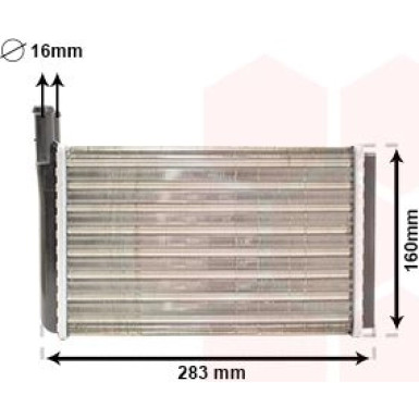 VAN WEZEL Wärmetauscher, Innenraumheizung 58006061