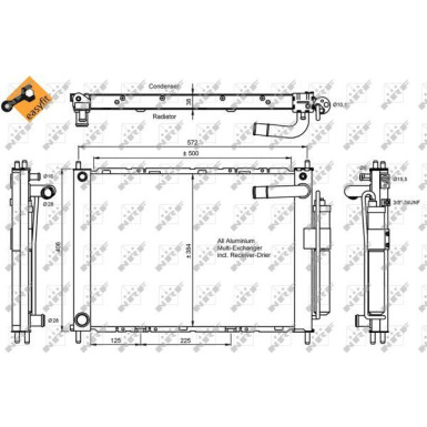 Kondensator, Klimaanlage EASY FIT 350055