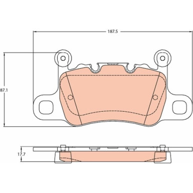 Bremsklötze HA | PORSCHE 911 13 | GDB2104